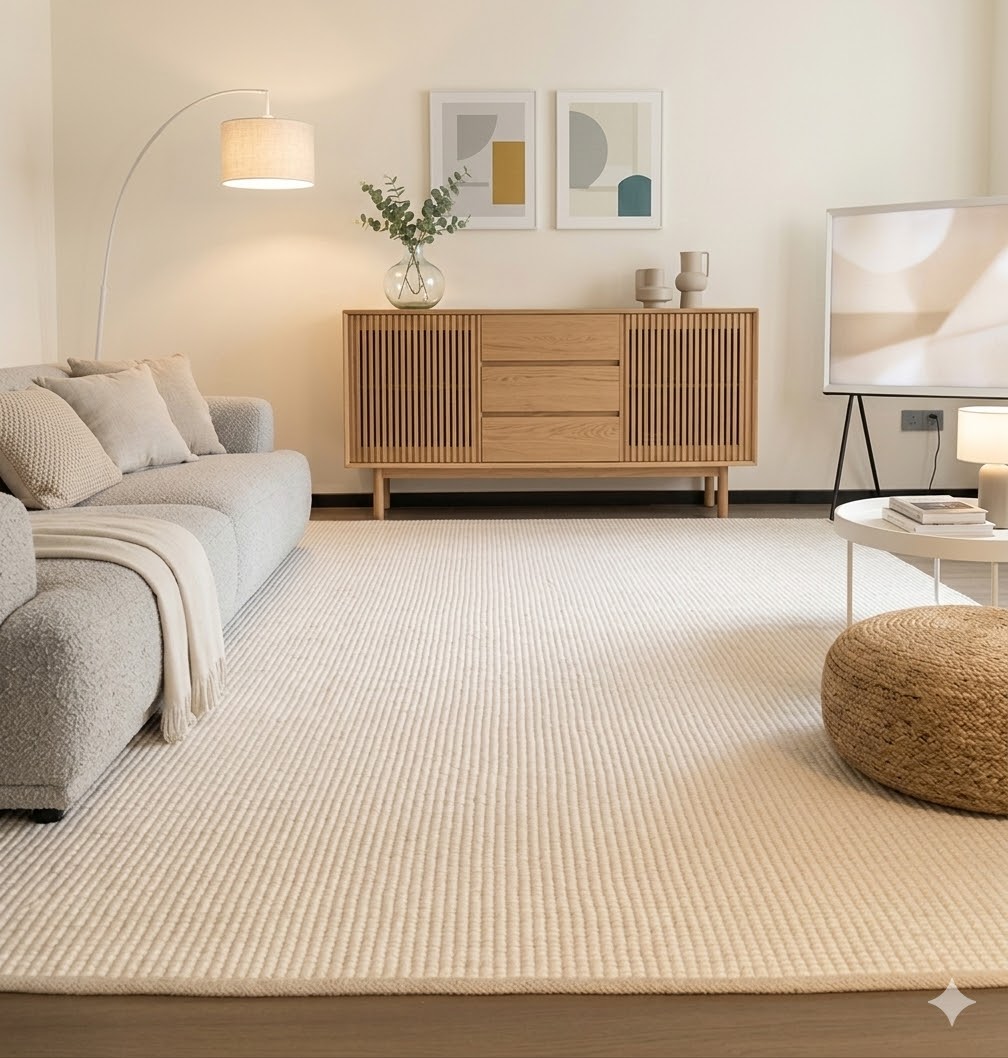 室歌纯羊毛编织客卧地毯产品展示